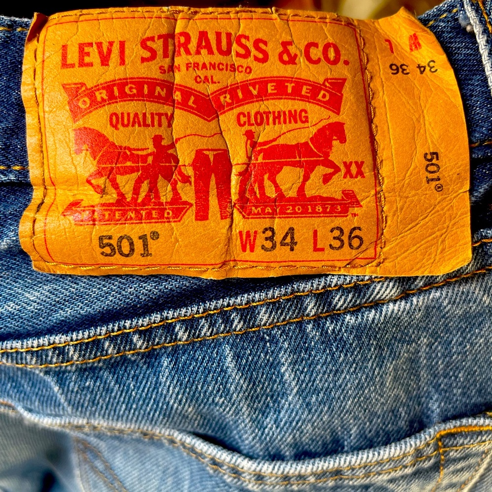 Levi’s 501 button fly denim